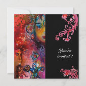 Invitation EXCALIBUR, rouge vif, noir (Devant)