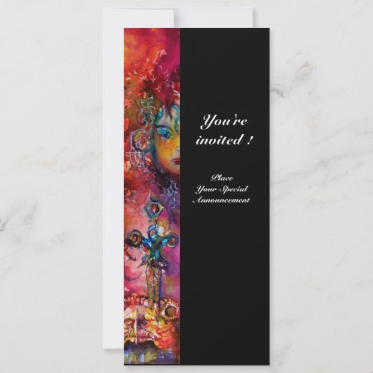 Invitation EXCALIBUR, rouge vif, noir (Dos)