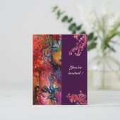 Invitation EXCALIBUR, rouge vif, pourpre (Debout devant)