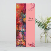 Invitation EXCALIBUR , rouge vif , rose (Debout devant)