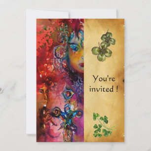 Invitation EXCALIBUR, Saint Patrick's Day Party, parchemin