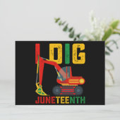 Invitation Excavateur I creuser JunetDix enfants (Debout devant)