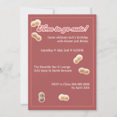 Invitation Excitant Anniversaire Crazy Bird & Peanuts Wild Pa (Dos)