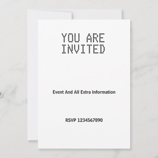 Invitation exclusif (Dos)
