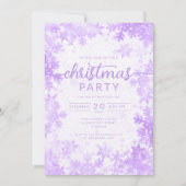 Invitation Exclusive Purple Snowflakes Compagnie Noël (Devant)