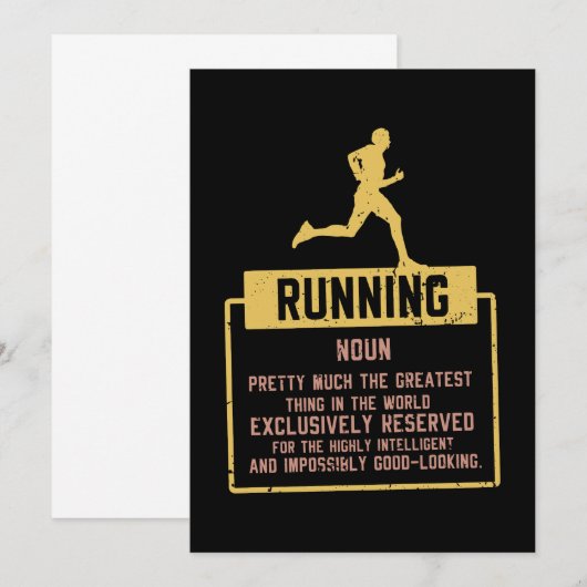 Invitation Exécution de la définition (Devant / Derrière)