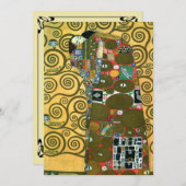 Invitation Exécution (L'Embrace) par Gustav Klimt Mariage (Devant / Derrière)