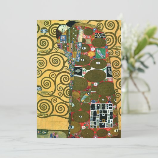 Invitation Exécution (L'Embrace) par Gustav Klimt Mariage (Debout devant)