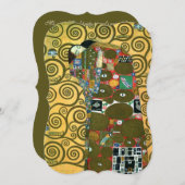 Invitation Exécution (L'Embrace) par Gustav Klimt Mariage (Devant / Derrière)
