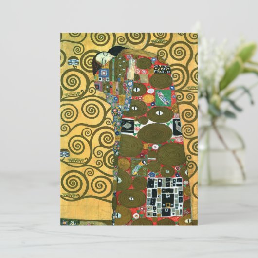 Invitation Exécution (L'Embrace) par Gustav Klimt Mariage (Debout devant)