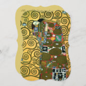 Invitation Exécution (L'Embrace) par Gustav Klimt Mariage (Devant / Derrière)