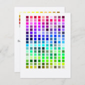 Invitation Exemple de couleur Invitation2 (Devant / Derrière)