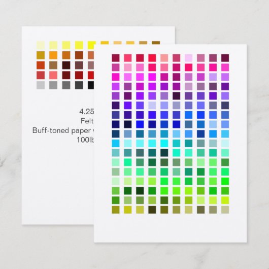 Invitation Exemple de couleur Invitation2 (Devant / Derrière)