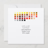 Invitation Exemple de couleur Invitation8 (Dos)