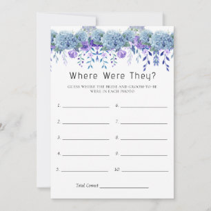 Invitation Exemple de Fête des mariées Florale Violet Garde J