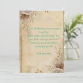 Invitation exemple de message de gratitude (Debout devant)