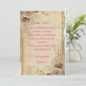 Invitation exemple de message de gratitude (Debout devant)