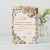 Invitation exemple de message de gratitude (Debout devant)
