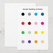 Invitation Exemple d'invitation de mariage (Devant / Derrière)