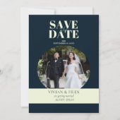 Invitation Exemple Photo Marine Enregistrer La Date (Devant)