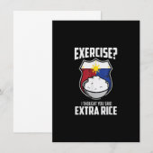 Invitation Exercice Je croyais que tu avais dit du riz en sup (Devant / Derrière)