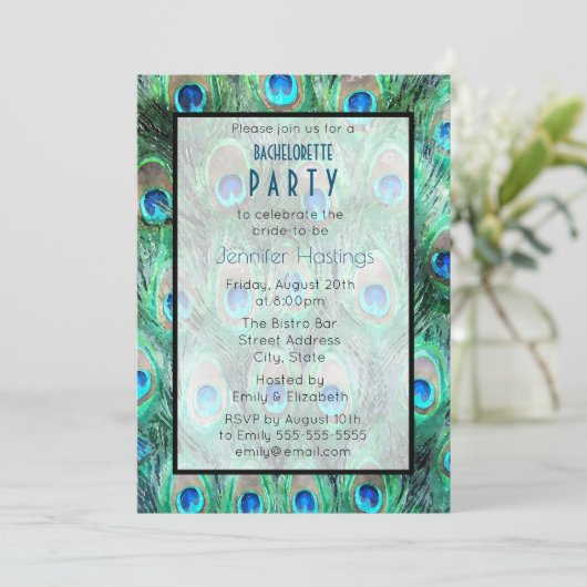 Invitation Exotic Bachelorette Party (Debout devant)