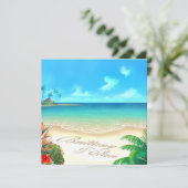 Invitation Exotic Beach (demandez-moi de mettre vos noms dans (Debout devant)