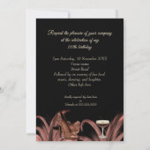 Invitation Exotic Espresso Martini Talons Anniversaire (Dos)
