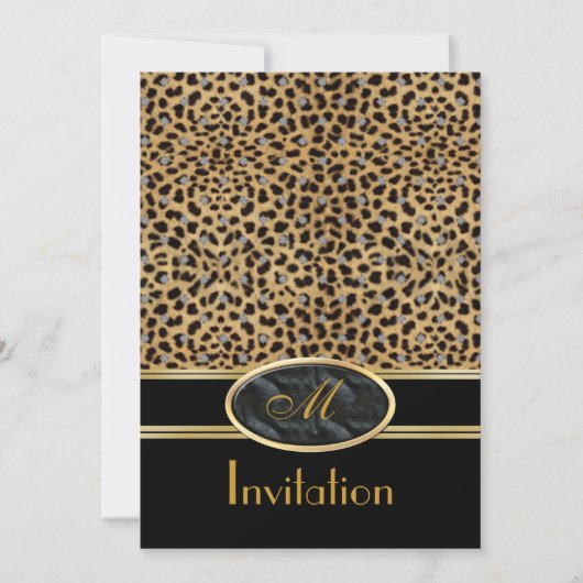 Invitation Exotic Prints Leopard (Devant)