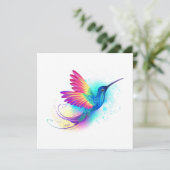 Invitation Exotic Rainbow Hummingbird (Debout devant)