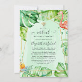 Invitation Exotic Tropical Geometry Online Mariage virtuel (Devant)