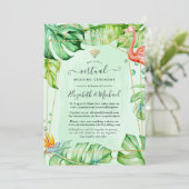 Invitation Exotic Tropical Geometry Online Mariage virtuel (Debout devant)