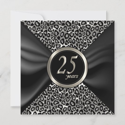 Invitation Exotique Joyeux Anniversaire - 25 Ans (Devant)