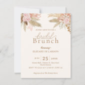 Invitation Exotique moderne Boho Tropical Bridal Brunch (Devant)