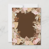 Invitation Exotique moderne Boho Tropical Bridal Brunch (Dos)