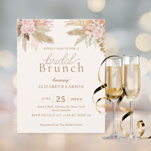 Invitation Exotique moderne Boho Tropical Bridal Brunch