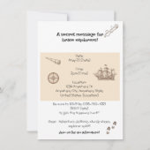 Invitation Expédition de l'explorateur d'invitation d'anniver (Dos)