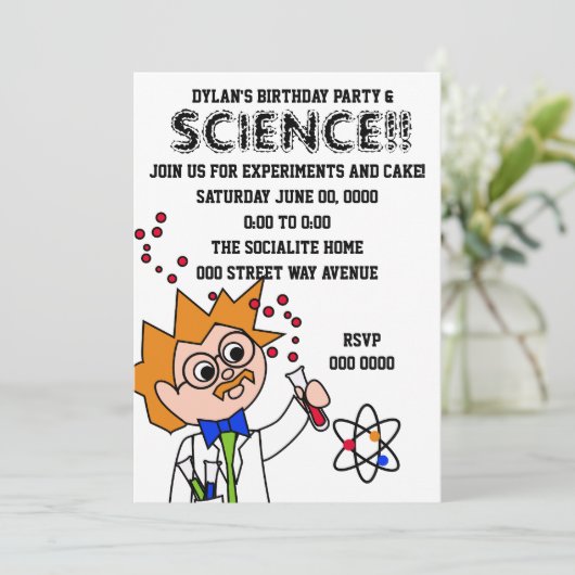 Invitation Expérience scientifique (Debout devant)