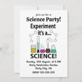 Invitation Expérience scientifique C'est une science (Devant)