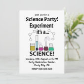 Invitation Expérience scientifique C'est une science (Debout devant)