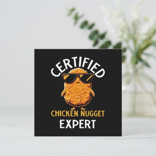 Invitation Expert certifié en nugget de poulet (Debout devant)