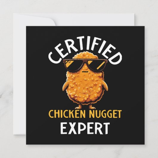 Invitation Expert certifié en nugget de poulet (Dos)