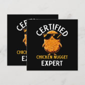 Invitation Expert certifié en nuggets de poulet (Devant / Derrière)
