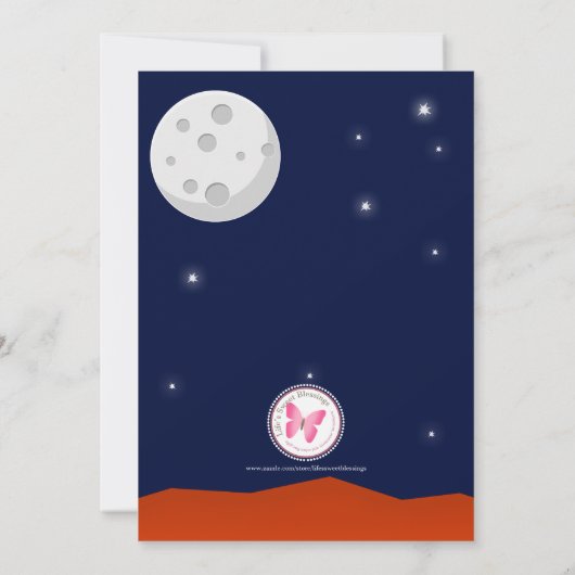 Invitation Explorateur de l'espace (Dos)