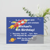 Invitation Explorateur d'espace (Debout devant)