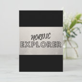 Invitation Explorateur nordique (Debout devant)