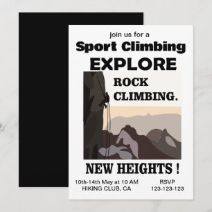 Invitation Explorer de Nouvelles Hauteurs Escalade