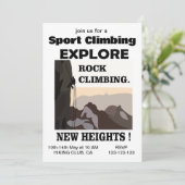 Invitation Explorez New Heights Rock Escalade (Debout devant)