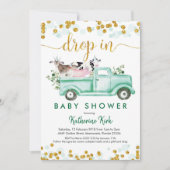 Invitation Explosion Agricole Dans Le Baby shower De Distance (Devant)