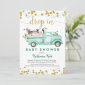 Invitation Explosion Agricole Dans Le Baby shower De Distance (Debout devant)
